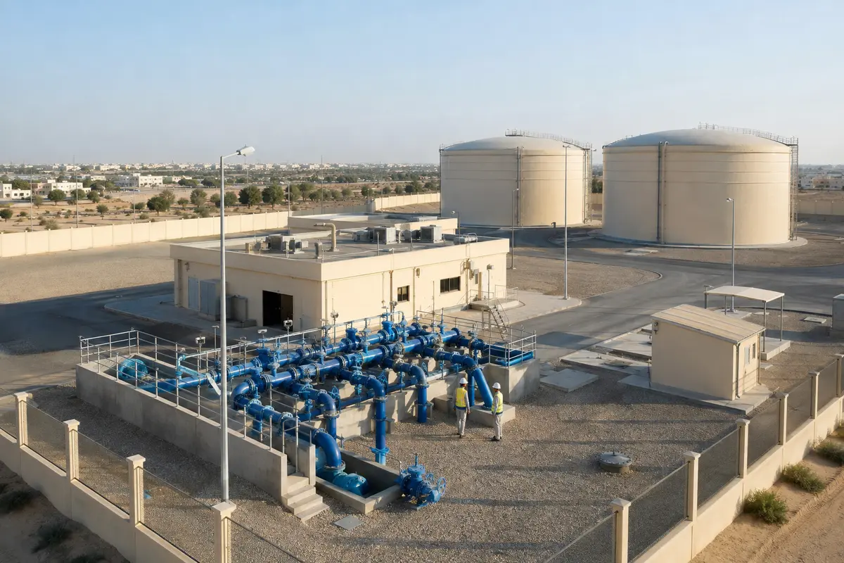 Water pumping and storage scheme